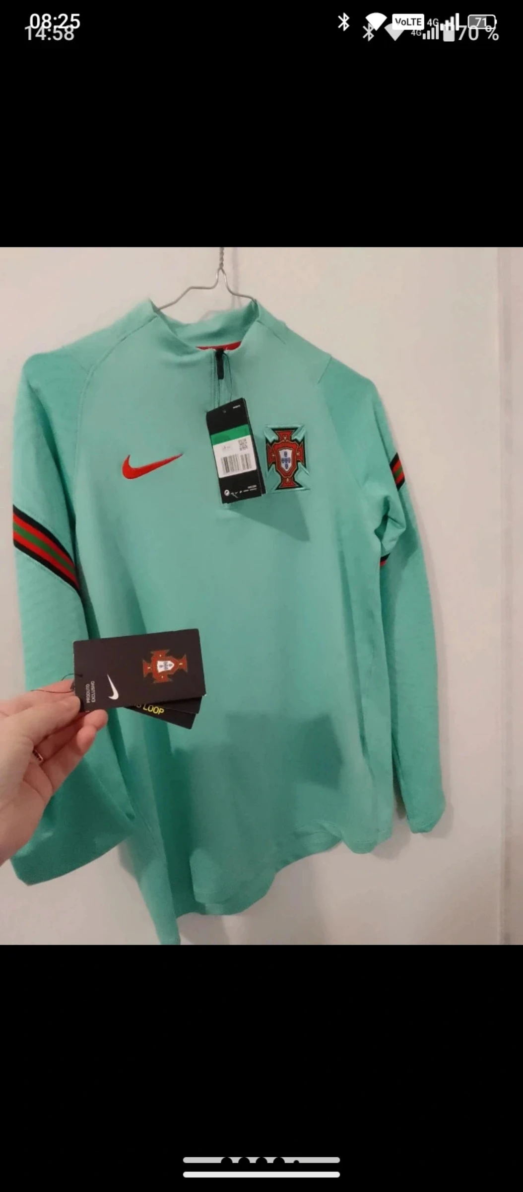 Sweat nike foot Portugal XL vert et rouge